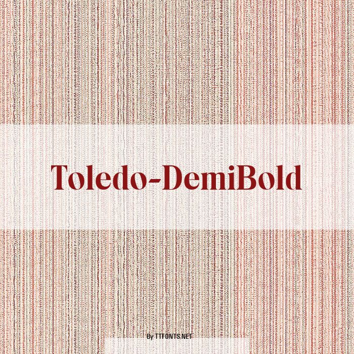 Toledo-DemiBold example