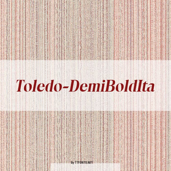 Toledo-DemiBoldIta example
