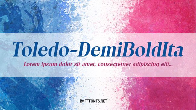 Toledo-DemiBoldIta example
