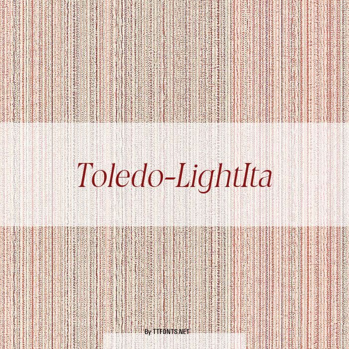 Toledo-LightIta example