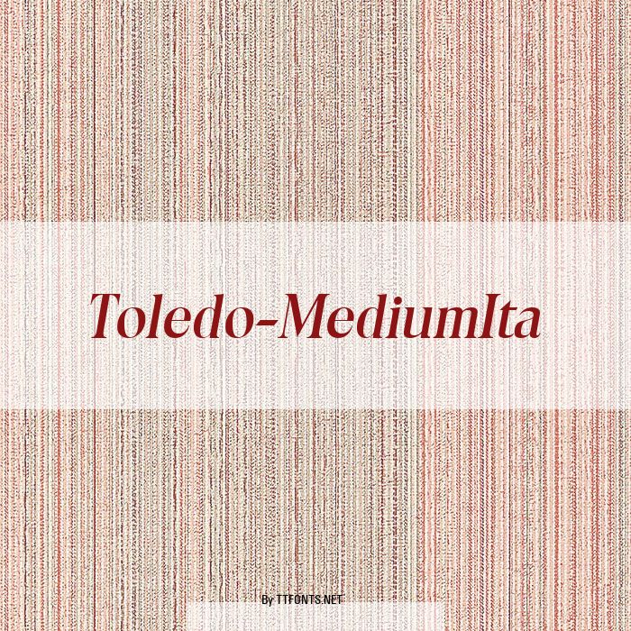 Toledo-MediumIta example