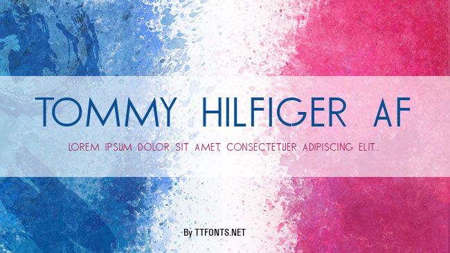 TOMMY HILFIGER AF example