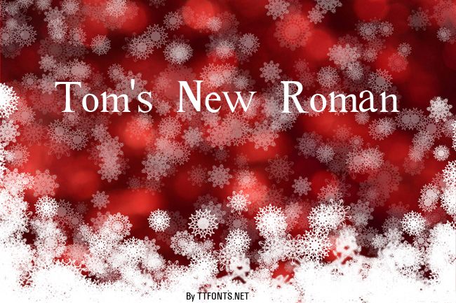 Tom's New Roman example