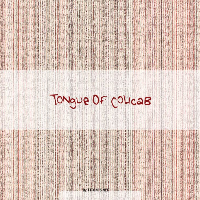 Tongue Of Colicab example