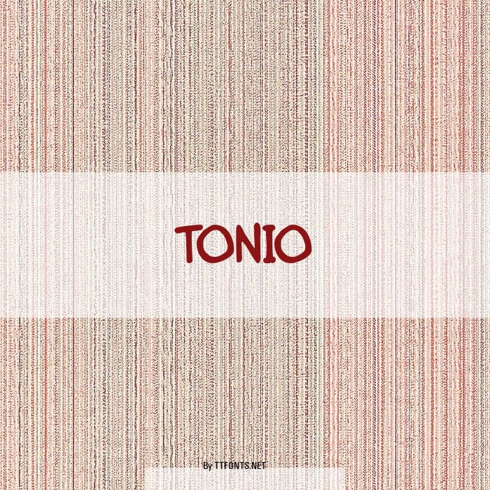 Tonio example