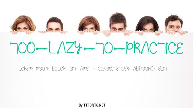 Too lazy to practice example