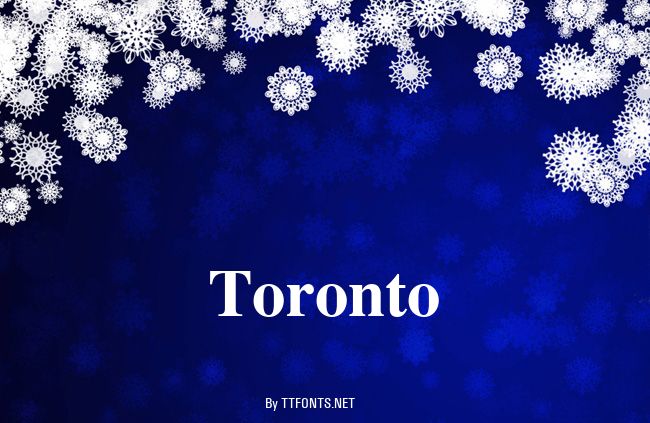 Toronto example