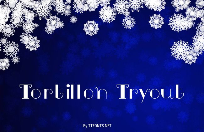 Tortillon Tryout example