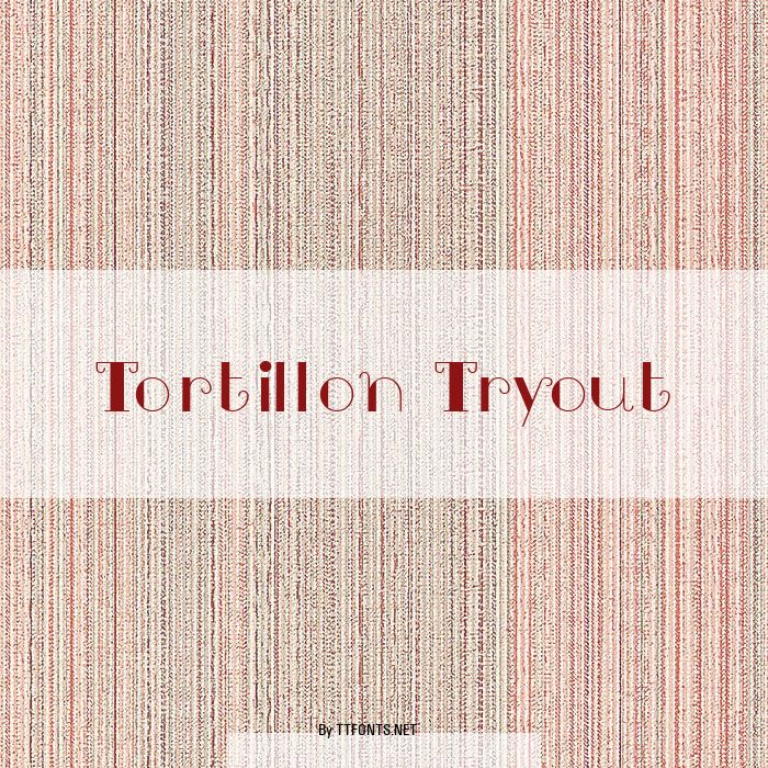 Tortillon Tryout example