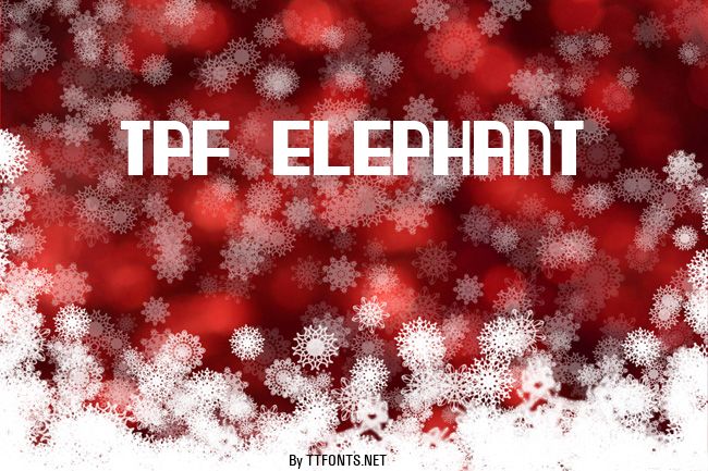 TPF Elephant example