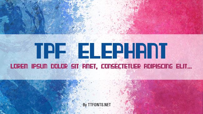 TPF Elephant example
