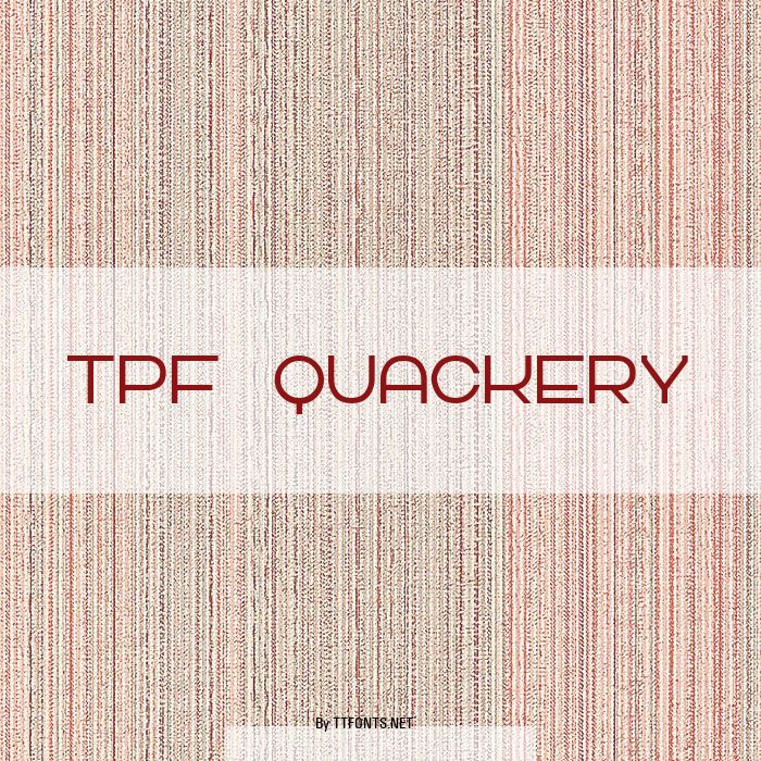 TPF Quackery example