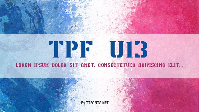 TPF U13 example