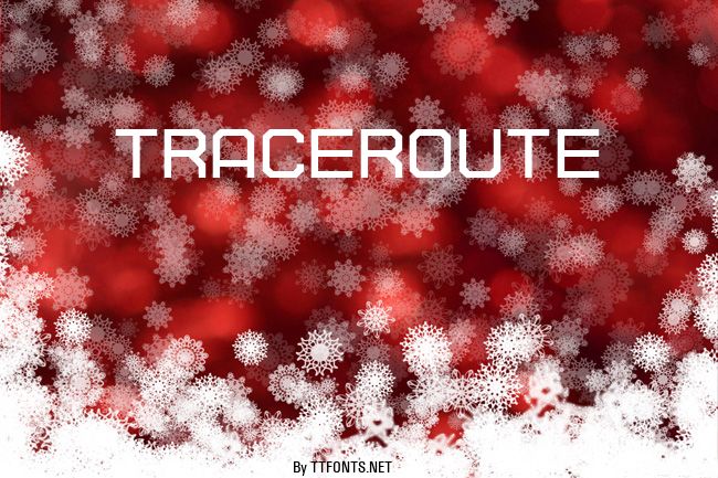 TRACEROUTE example