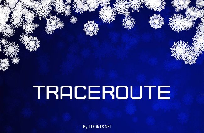 TRACEROUTE example