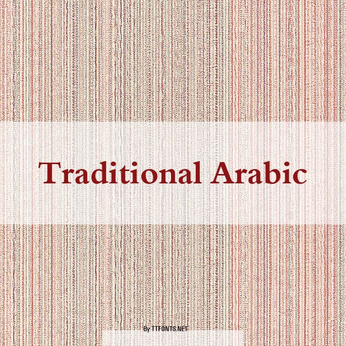 Traditional Arabic example