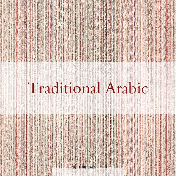 Traditional Arabic example