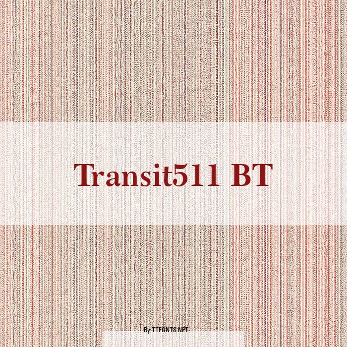 Transit511 BT example