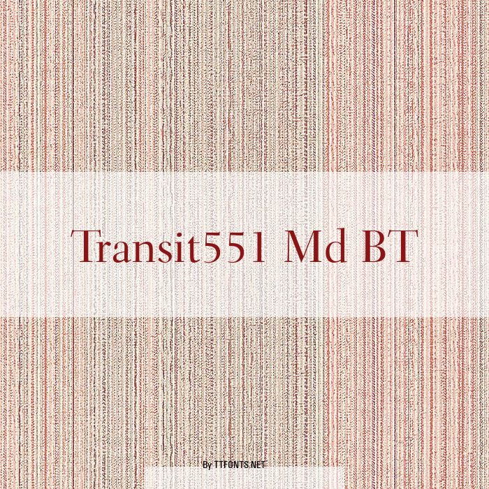 Transit551 Md BT example
