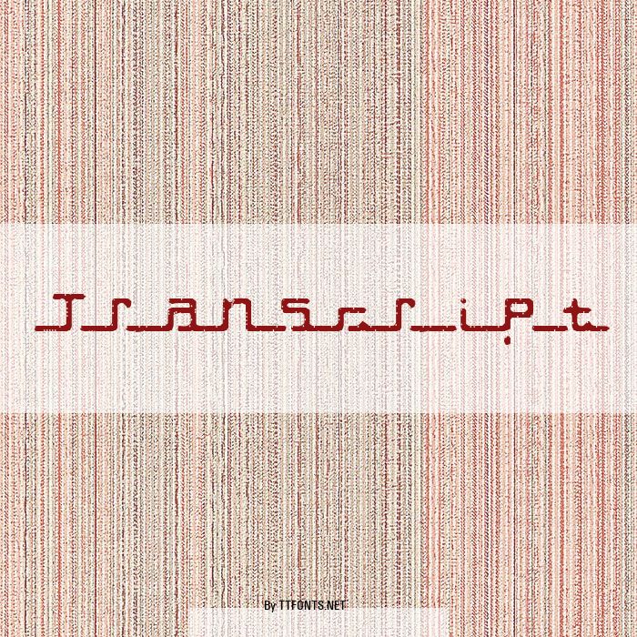 Transcript example