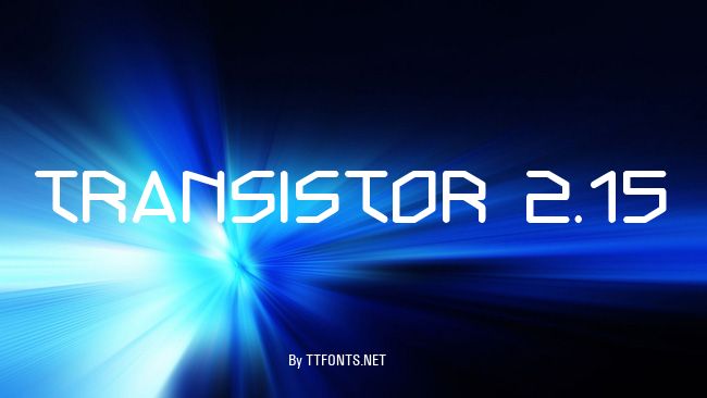 Transistor 2.15 example