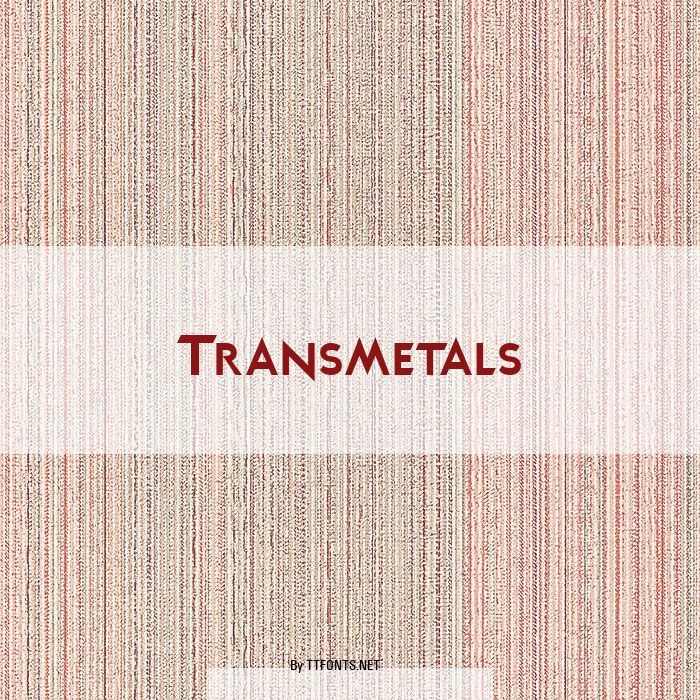 Transmetals example