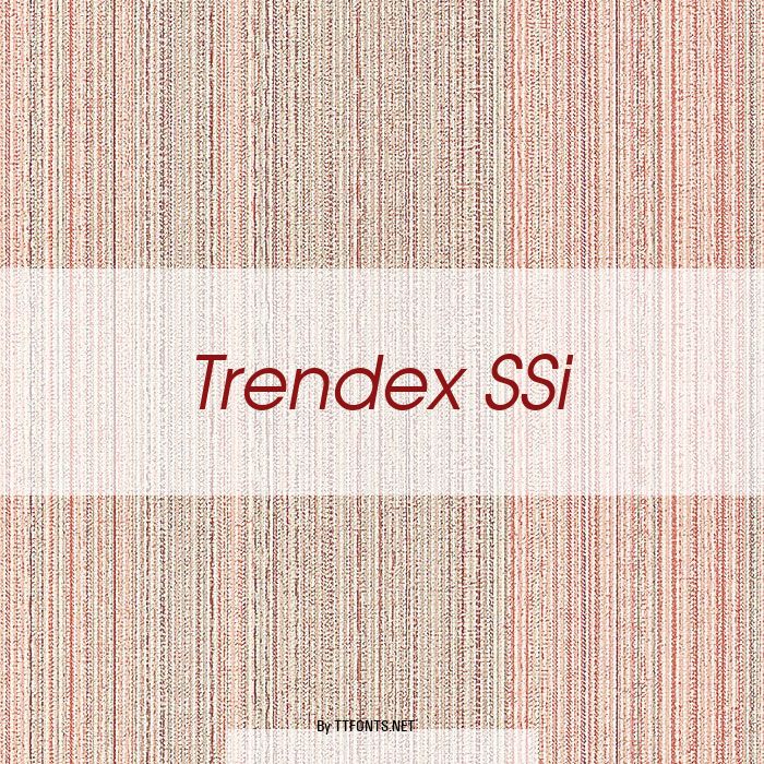 Trendex SSi example