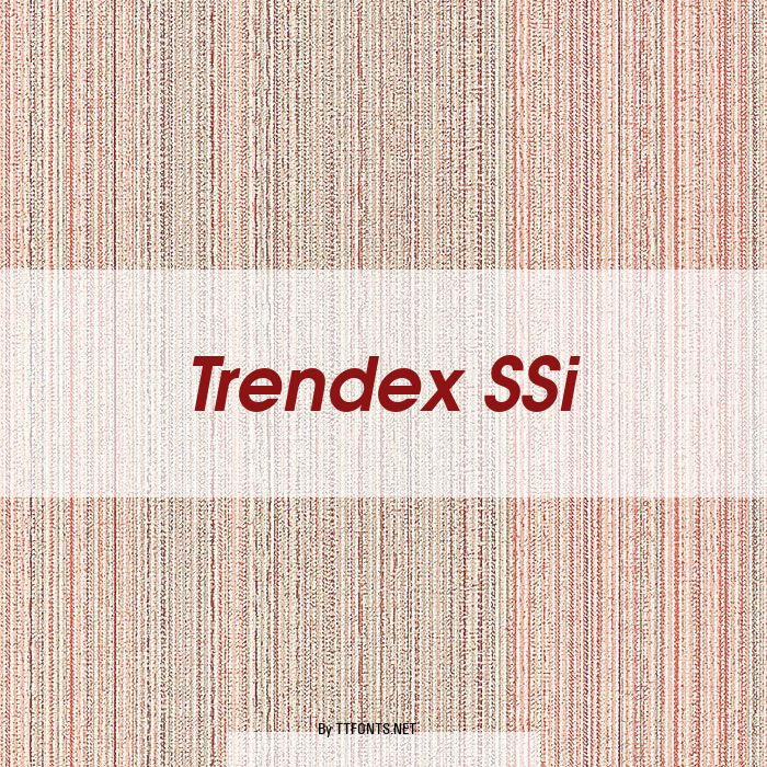 Trendex SSi example