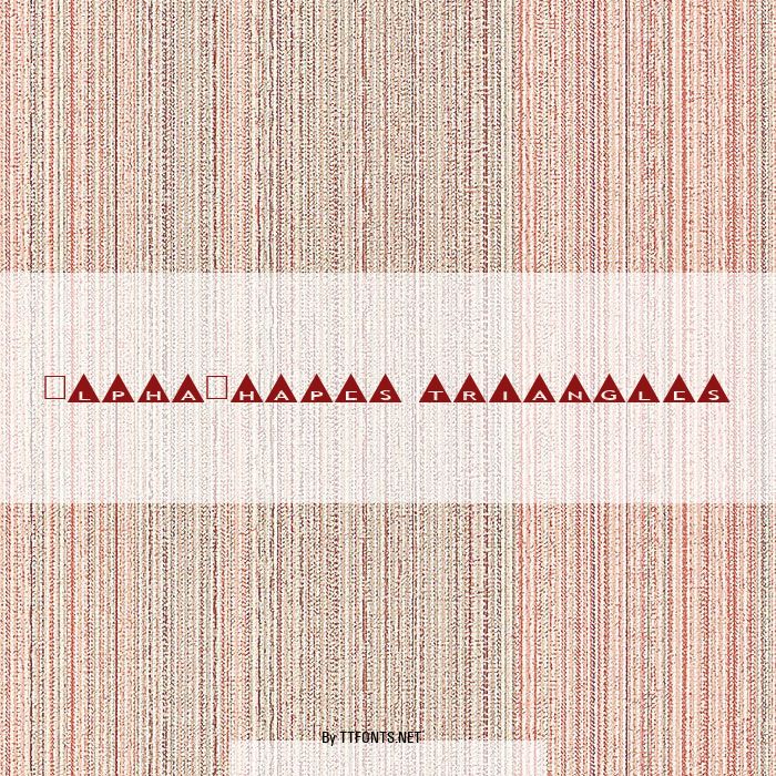 AlphaShapes triangles example
