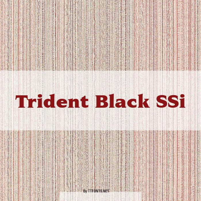 Trident Black SSi example