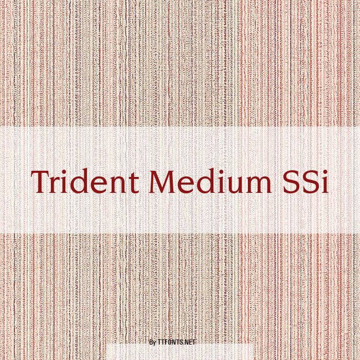 Trident Medium SSi example