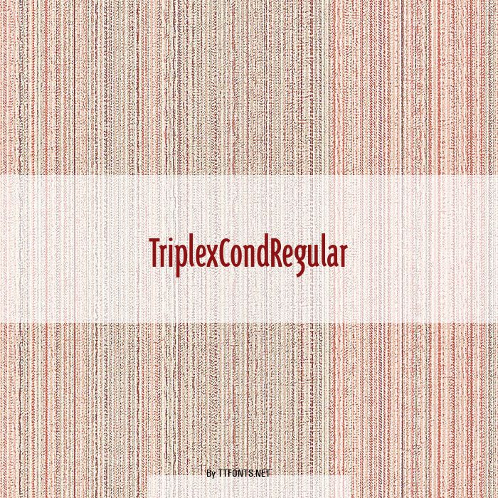 TriplexCondRegular example