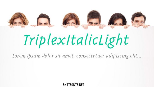 TriplexItalicLight example