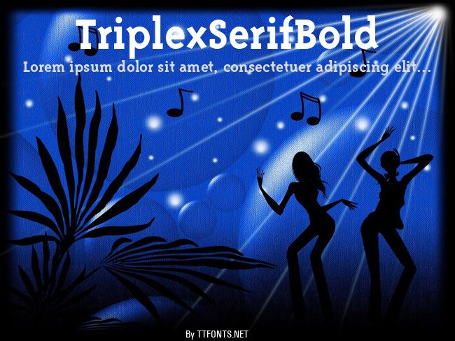 TriplexSerifBold example