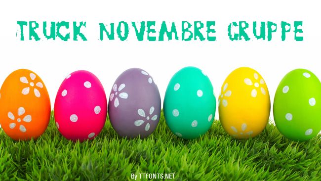 TRUCK NOVEMBRE GRUPPE example