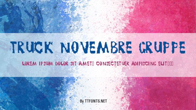 TRUCK NOVEMBRE GRUPPE example
