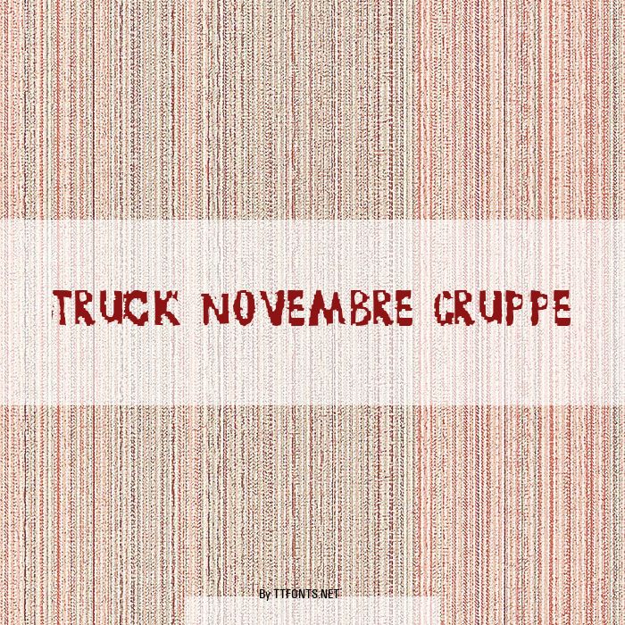 TRUCK NOVEMBRE GRUPPE example