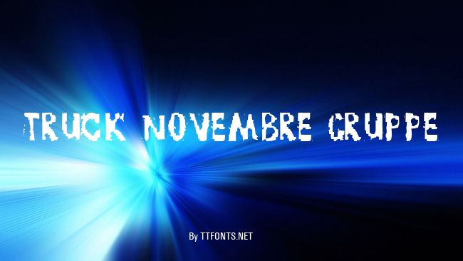 TRUCK NOVEMBRE GRUPPE example