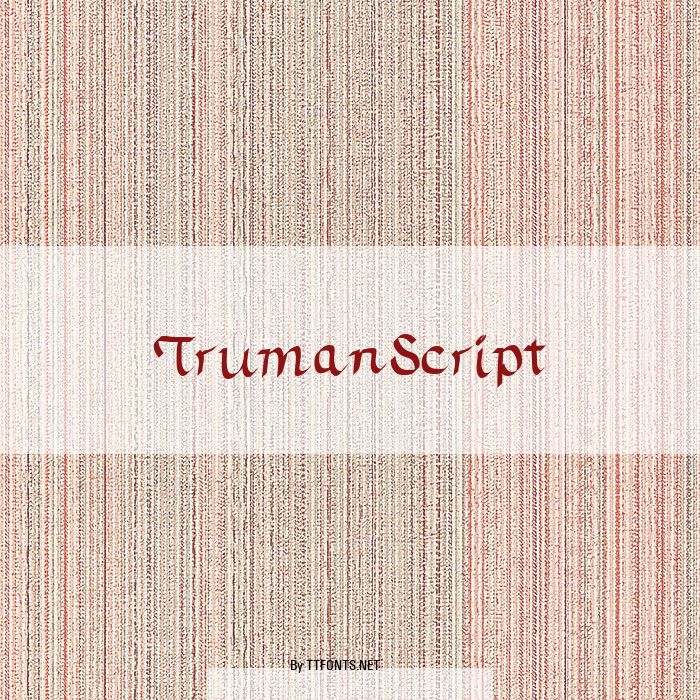 TrumanScript example