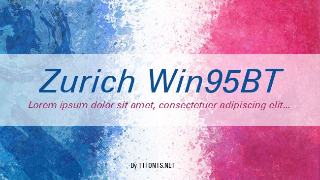 Zurich Win95BT example
