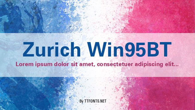 Zurich Win95BT example