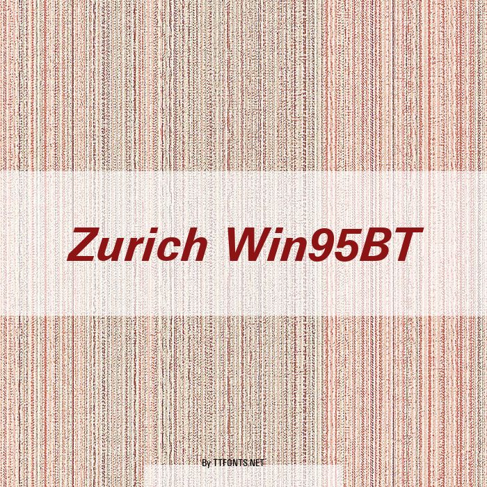 Zurich Win95BT example