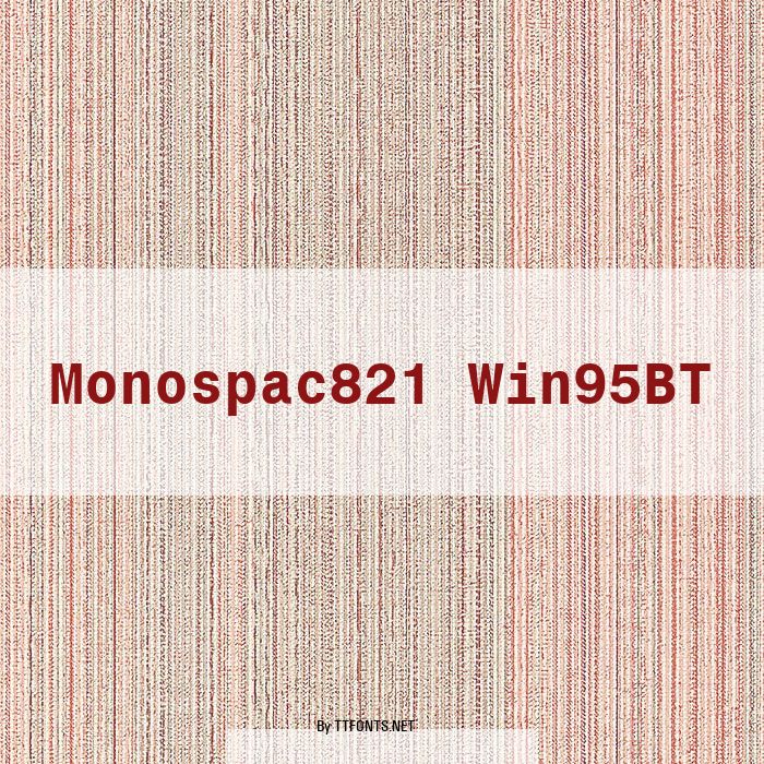 Monospac821 Win95BT example