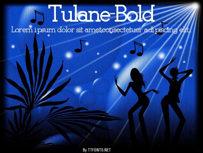 Tulane-Bold example