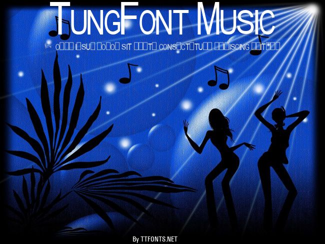 TungFont Music example