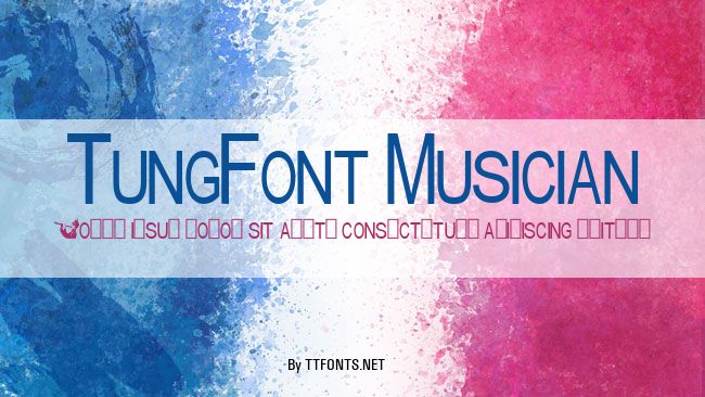 TungFont Musician example