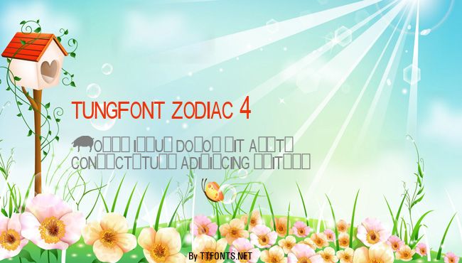 tungfont zodiac 4 example