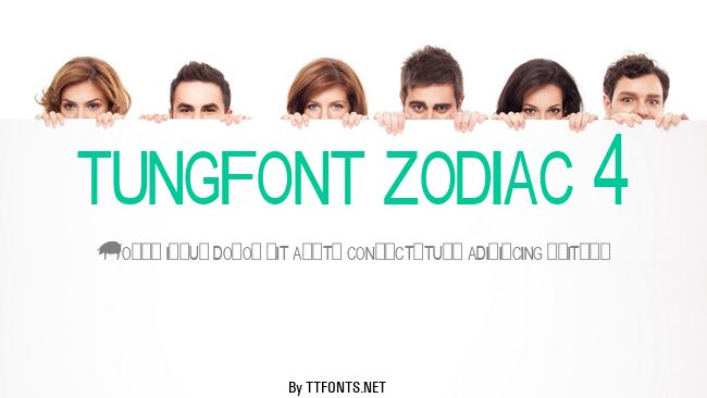 tungfont zodiac 4 example