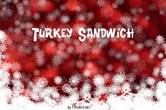 Turkey Sandwich example