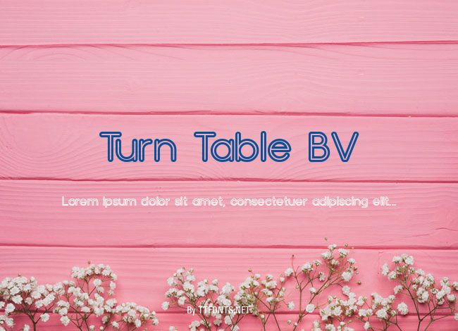 Turn Table BV example